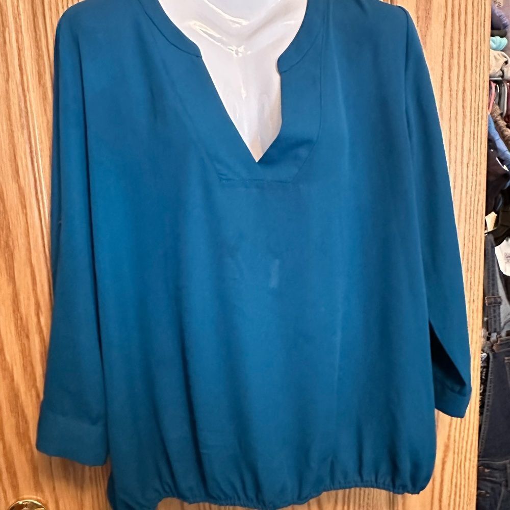 Teal Blouse